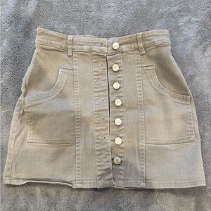 Altar'd State Mini Skirt - Gray- Size Small